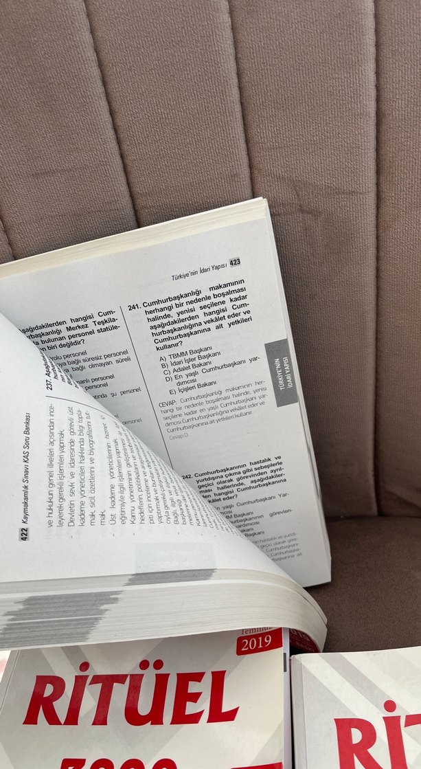 Ritüel 3800 Çözümlü Soru Kaymakamlık Kitabı - Görsel 3