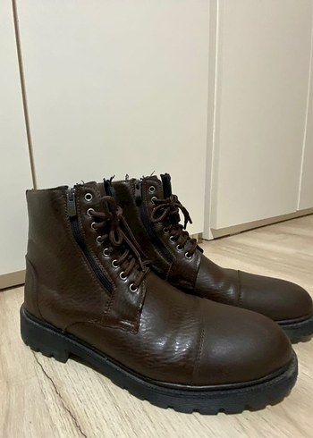 Kahverengi Deri Erkek Botları - Görsel 5