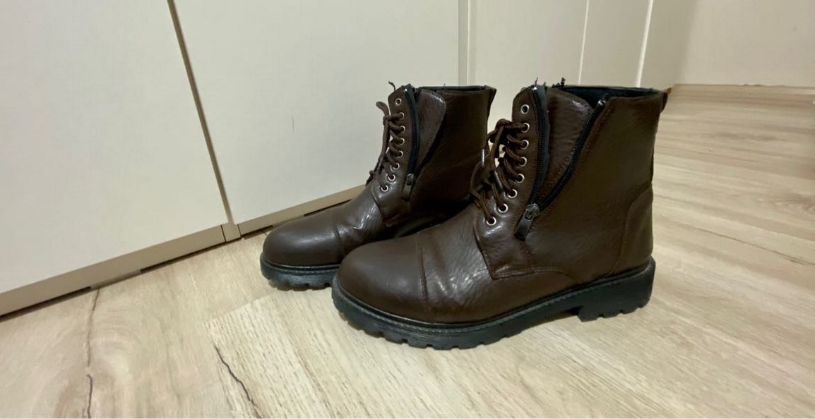 Kahverengi Deri Erkek Botları - Görsel 3