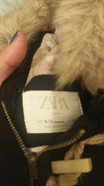 Zara kız çocuk kaban mont - Görsel 3