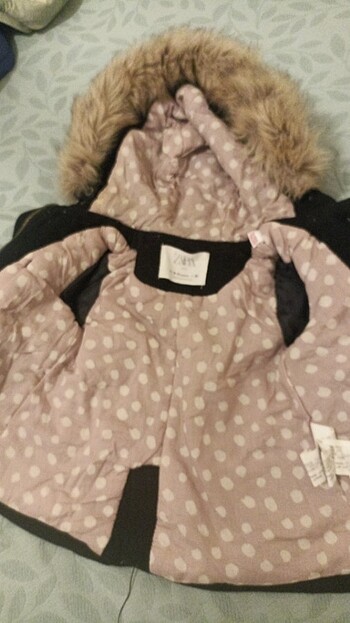 Zara kız çocuk kaban mont - Görsel 6