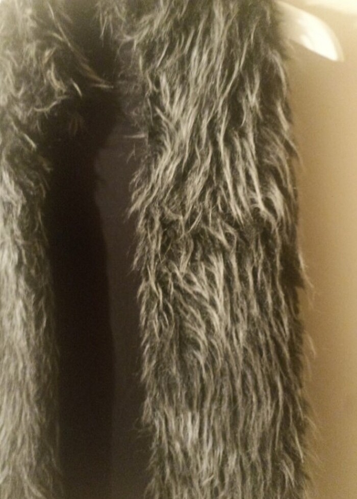 Kadın peluş yelek - Görsel 3