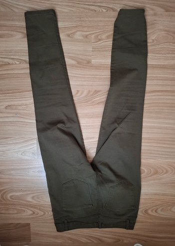 Kadın haki yeşili Regular Fit Kumaş Pantolon - Görsel 2