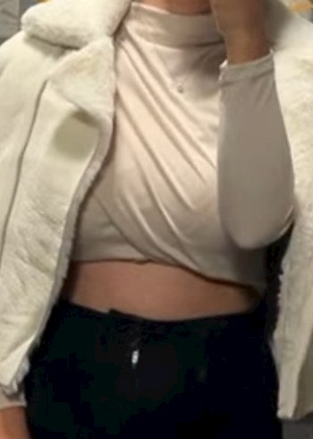 Stradivarius Stradivarius Kürklü Süet Crop Biker Ceket