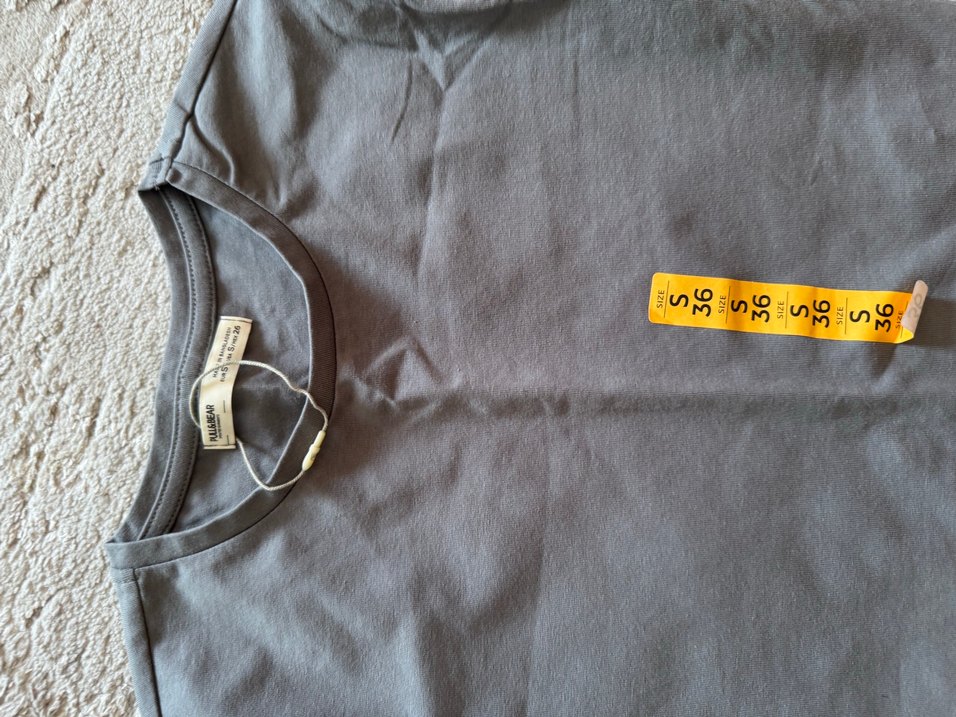 Gri Düz Desen elbise - Görsel 2