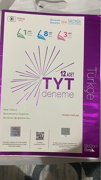 345 denemesi Tyt matematik ve Tyt Türkçe