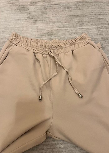 Bej Kadın Rahat Kesim Kumaş Pantolon - Görsel 2