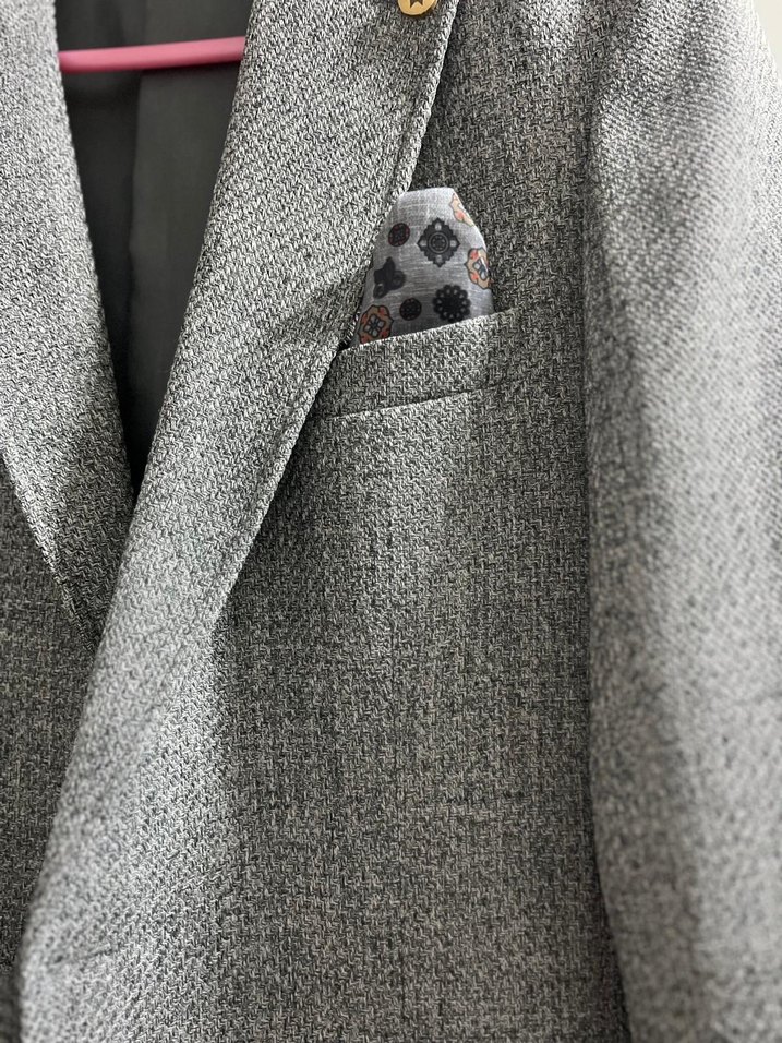 Gri Erkek Ofis Takım Elbise Ceket - Görsel 2