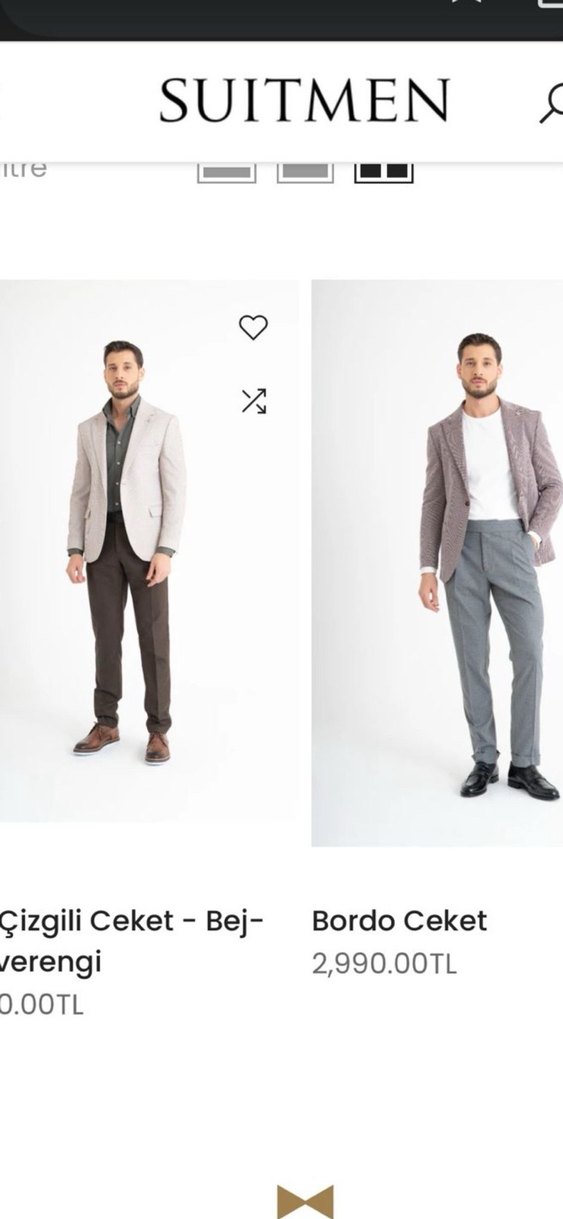 Gri Erkek Ofis Takım Elbise Ceket - Görsel 5