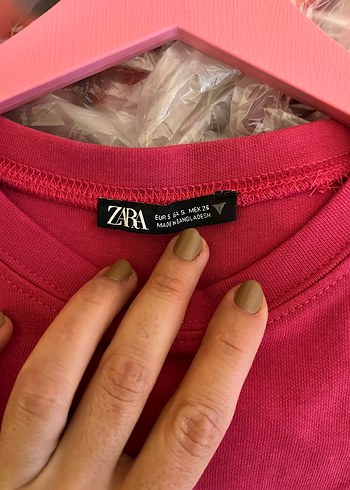 Zara Pembe elbise - Görsel 3