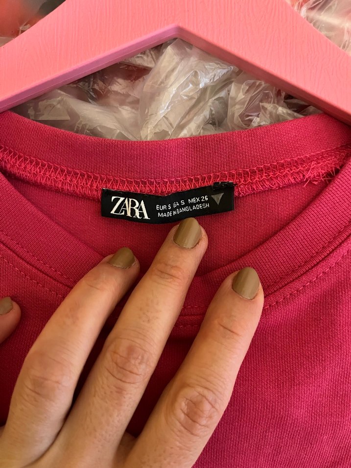 Zara Pembe elbise - Görsel 3