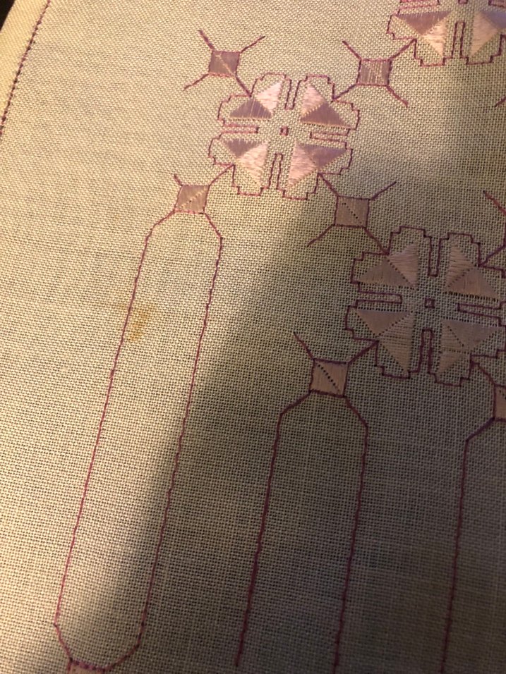 Vintage Nakışlı Ranner - Görsel 5