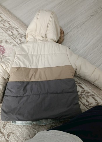 Gri Kürklü Erkek Çocuk Mont - Görsel 3