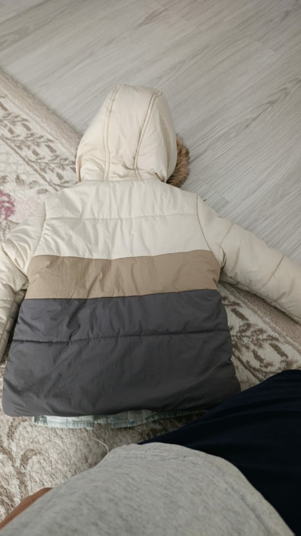 Gri Kürklü Erkek Çocuk Mont - Görsel 3