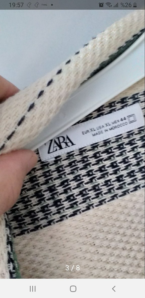 Düğmeli Erkek Gri Hırka - Görsel 3