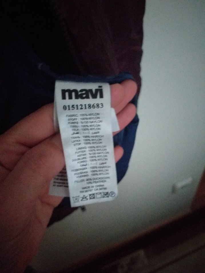 bordo kuş tüyü şişme  mont - Görsel 5