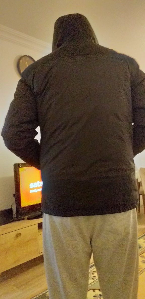 Erkek Siyah Fermuarlı Günlük Mont - Görsel 3