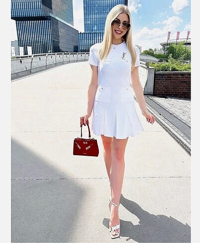 Zara Zara Beyaz elbise