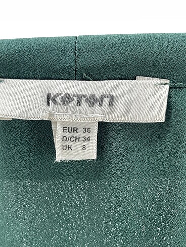 36 Beden yeşil Renk Koton Bluz %70 İndirimli.