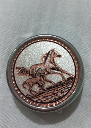 ilaç kutusu gümüş ve bakır üreine el emegi - Görsel 3