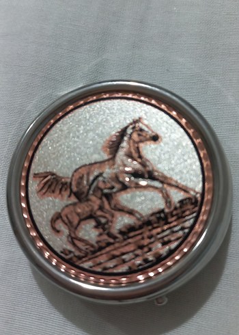 ilaç kutusu gümüş ve bakır üreine el emegi - Görsel 4