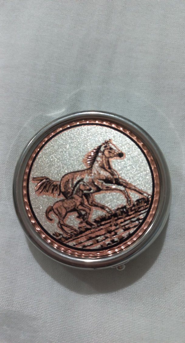 ilaç kutusu gümüş ve bakır üreine el emegi - Görsel 3