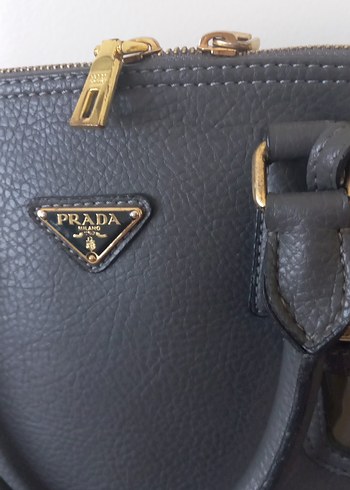 Prada Gri Deri Prada Kadın Çanta