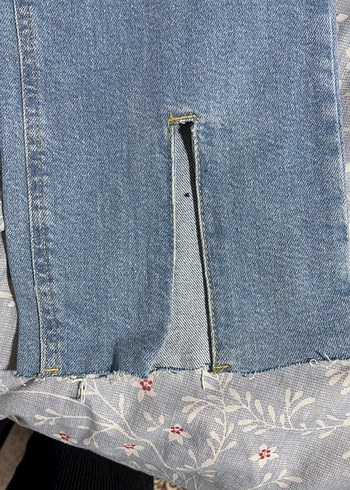 Defacto Acik Mavi Denim Etek