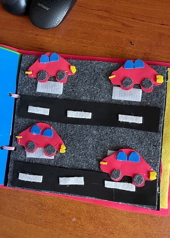 El Yapımı renkli cırtlı aktivite kitabı - Görsel 4