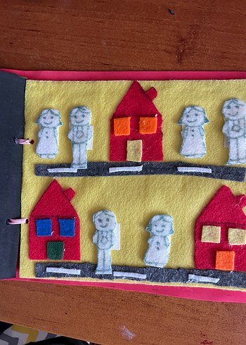 El Yapımı renkli cırtlı aktivite kitabı - Görsel 5