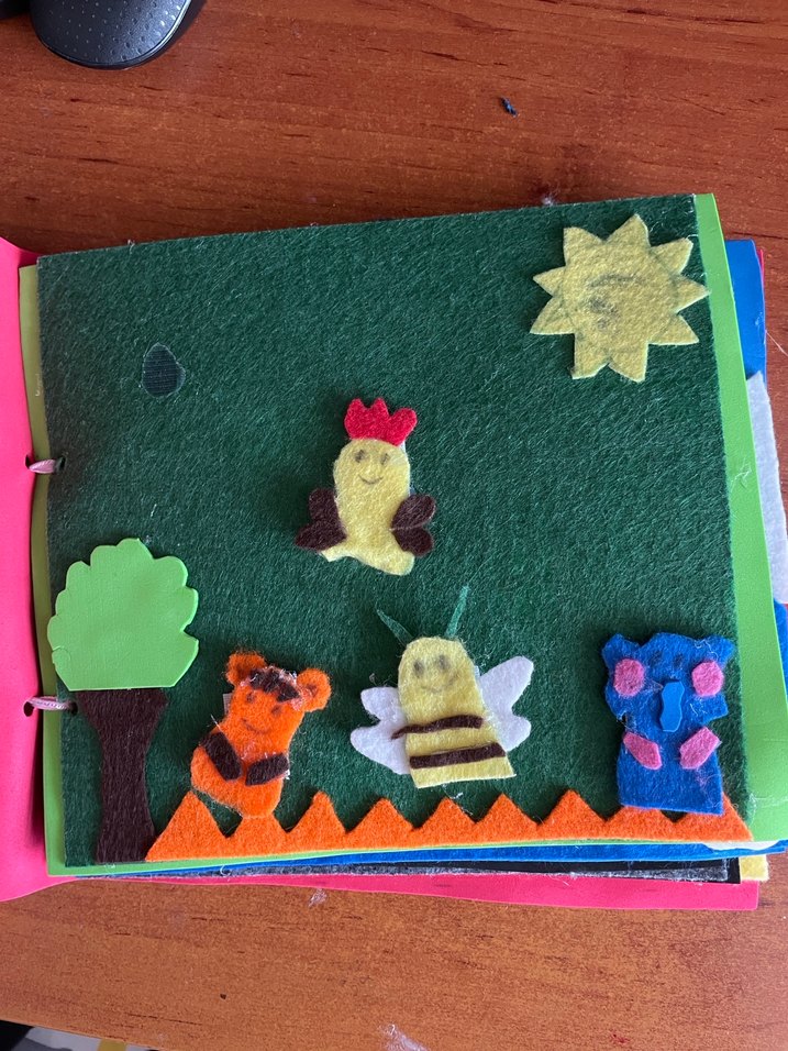 El Yapımı renkli cırtlı aktivite kitabı - Görsel 3