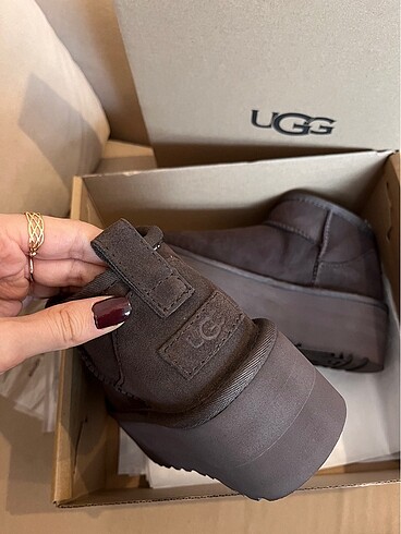 39 Beden kahverengi Renk Ugg platform cholate