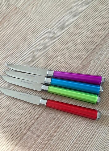  Beden 4lü renkli meyve bıçağı