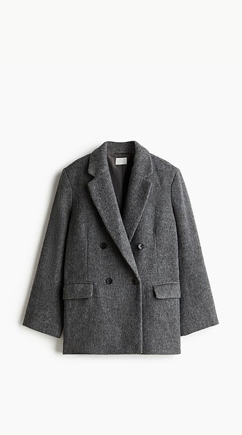 Yün Karışımlı Blazer Ceket