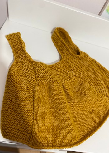 Sarı Bohem Tarzı Kız Çocuk Triko Yelek - Görsel 2