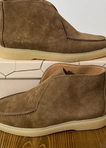 Loro pıene Bej Süet Kadın Dolgu Topuk Espadril - Görsel 3