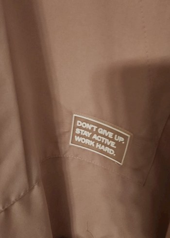 Bej Midi Kadın Yağmurluk Kapüşonlu - Görsel 2