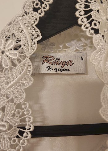 Uzun Beyaz Bohem Dantel Detaylı Kadın Gecelik - Görsel 8