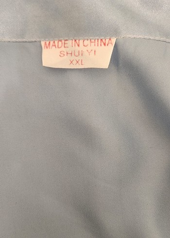 Mavi Nakışlı Vintage Kadın Pijama Takımı - Görsel 7