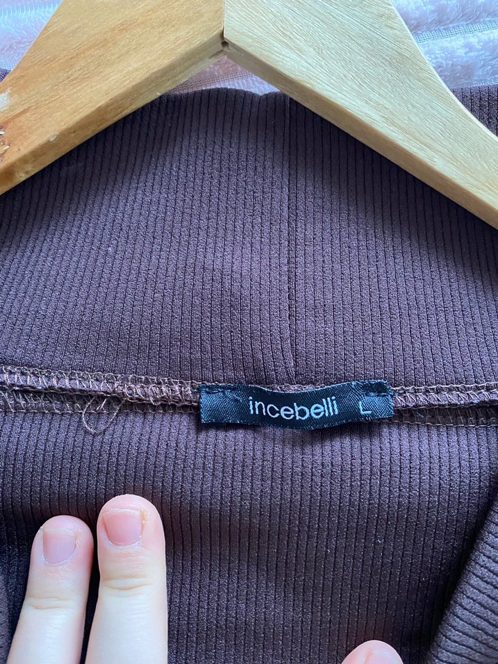 Kahverengi Kadın Midi Tayt - Görsel 2