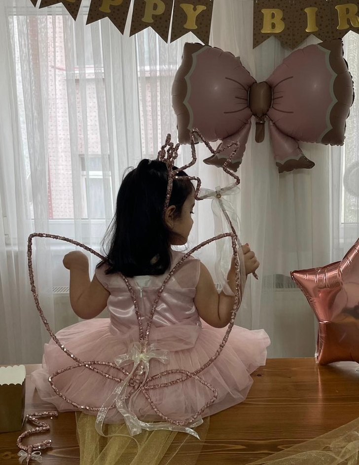 Rose Pullu Bohem tarzı kelebek takım - Görsel 4