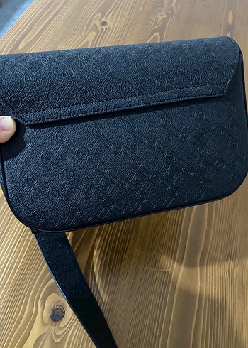 Vakko Kemer Detaylı siyah Deri Kadın Omuz Çantası - Görsel 4