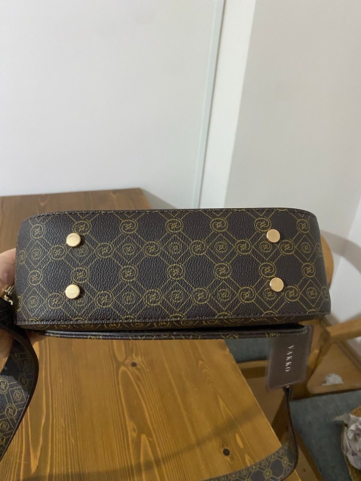 Vakko Kahverengi Tokalı Kadın Omuz Çantası - Görsel 4