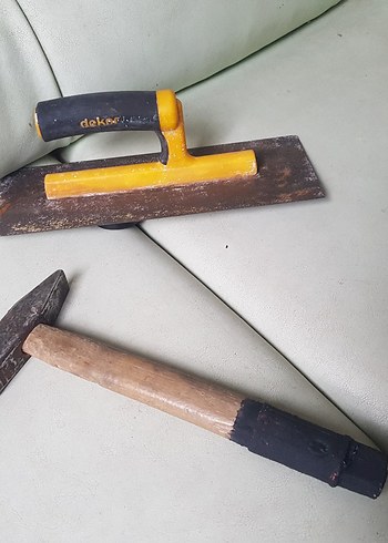 dekor marka alci, macun malası ve çekiç