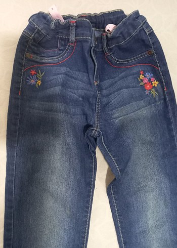 LC Waikiki Nakışlı Düğmeli Kız Kot Pantolon. yepyeni LCWAİKİKİ. 10-11