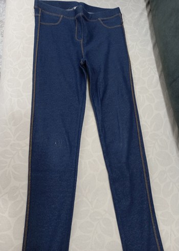 Kız Çocuk Füme tayt görünümlü pantalon.12-13 yş. DEFACTO - Görsel 3