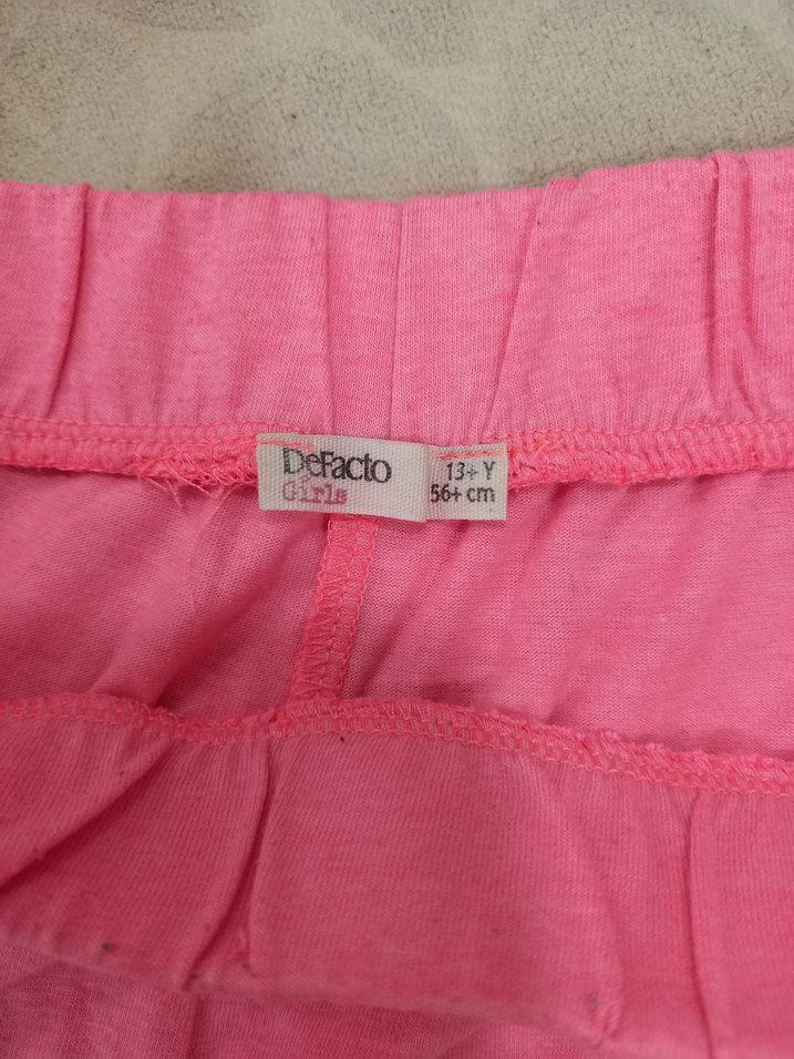 Pembe kız çocuk şort. DEFACTO 12-13 yaş - Görsel 3