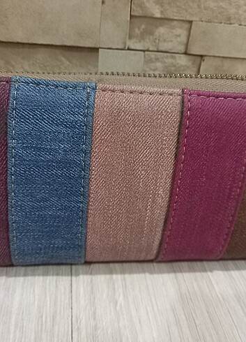 Geniş cüzdan. 3 gözlü fermuarlı - Görsel 3