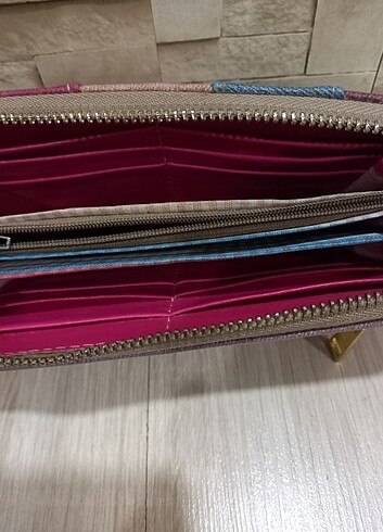 Geniş cüzdan. 3 gözlü fermuarlı - Görsel 5