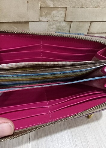 Geniş cüzdan. 3 gözlü fermuarlı - Görsel 7